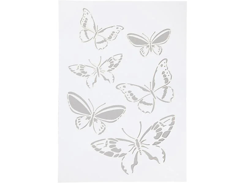Creativ Company Schablone A4 Schmetterling, 1 Stück