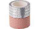 Folia Washi Tape Spitzenbordüre, 2 Stück