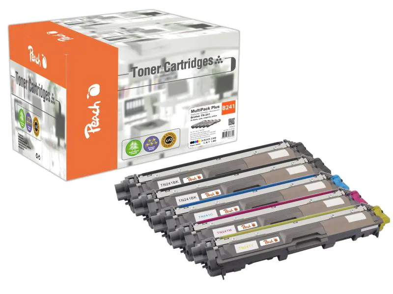 Peach Toner Brother TN-241 2x Black, 1x Cyan, Magenta, Yellow
