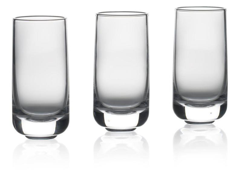 Zone Denmark Schnapsglas Rocks 90 ml, 3 Stück, Transparent 