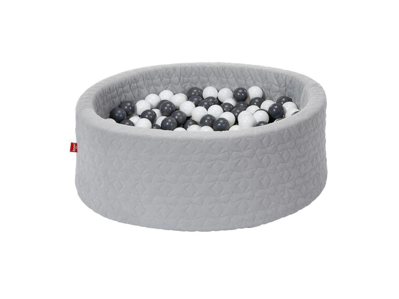 Knorrtoys Bällebad Grau mit geometrischen Formen inkl. 300 Bälle