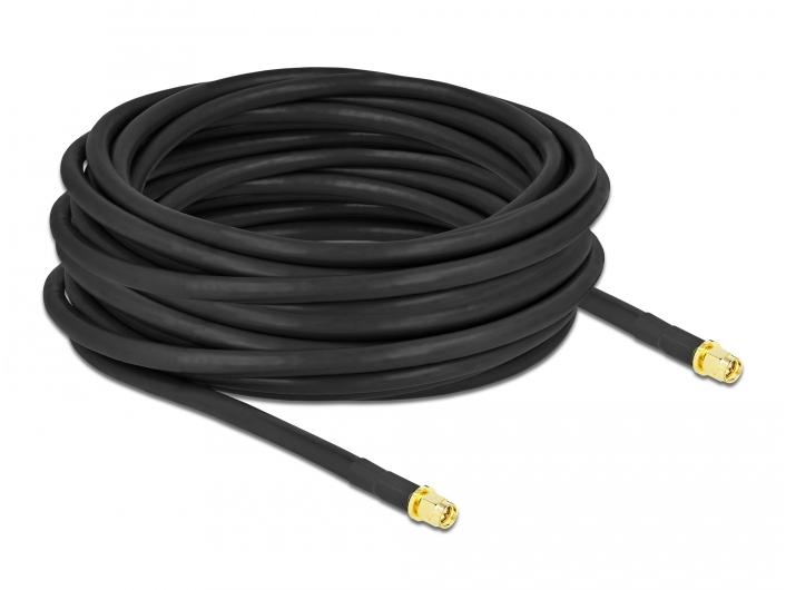 Delock Antennenkabel LTE/5G, LMR/CFD300 SMA zu SMA, 10 m