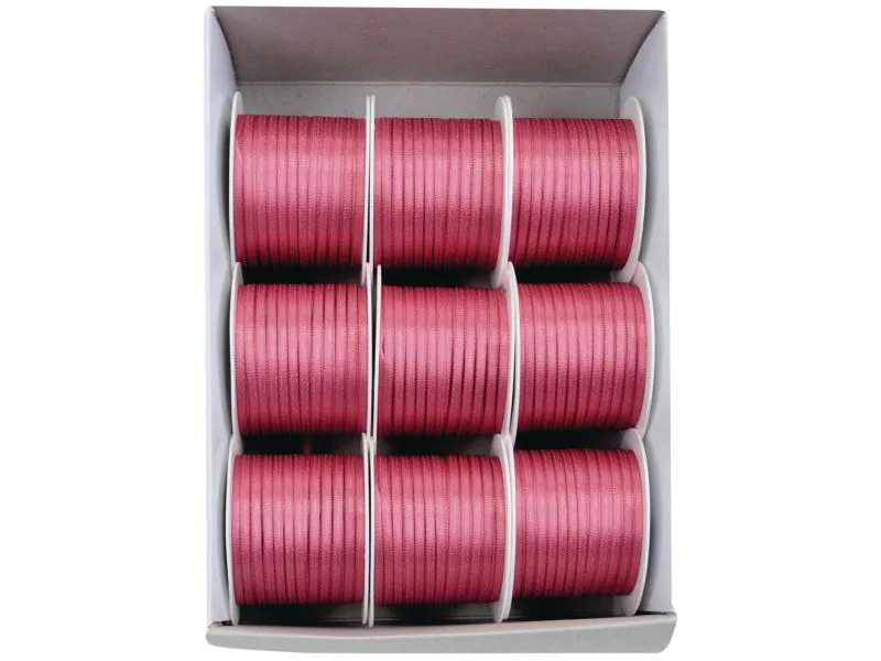GOLDINA Satinband 3 mm x 10 m, Altrosa