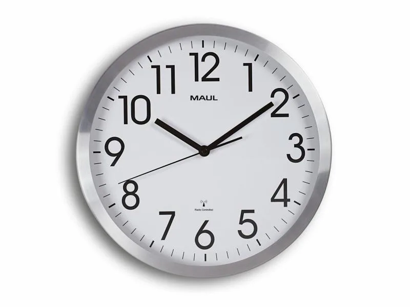 Maul Wanduhr MAULfly Ø 30 cm Silber/Weiss