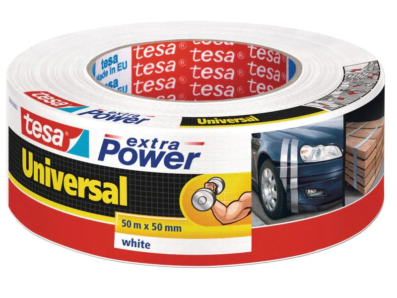 tesa Klebeband extra Power Universal 50 mm x 50 m, Weiss