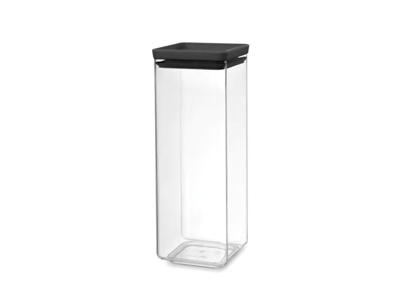 Brabantia Vorratsbehälter Tasty 2.5 l, Schwarz/Transparent