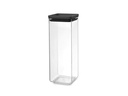 Brabantia Vorratsbehälter Tasty 2.5 l, Schwarz/Transparent