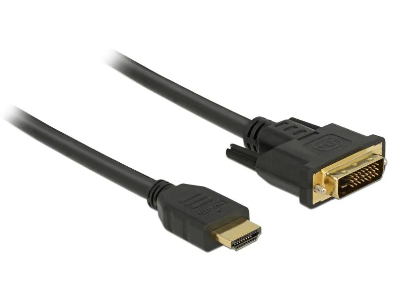 Delock Kabel HDMI – DVI, 1.5 m, bidirektional