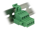 Delock Hutschiene/DIN Rail Terminalblock 4Pin