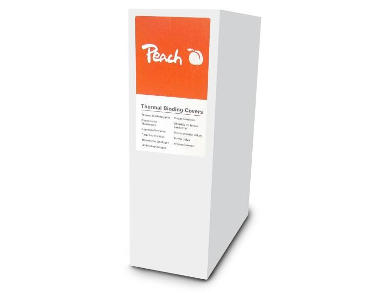 Peach Einbanddeckel für 80 Blatt, 200 g/m², 80 Stück, Weiss