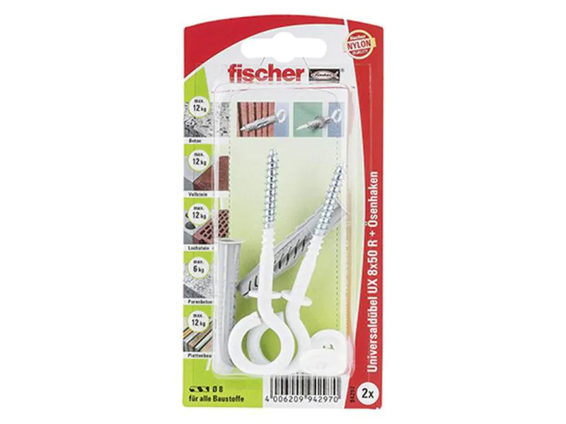 Fischer Universaldübel  UX 8 x 50 OH, 2 Stück