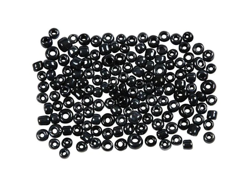 Creativ Company Rocailles-Perlen 8/0 Schwarz