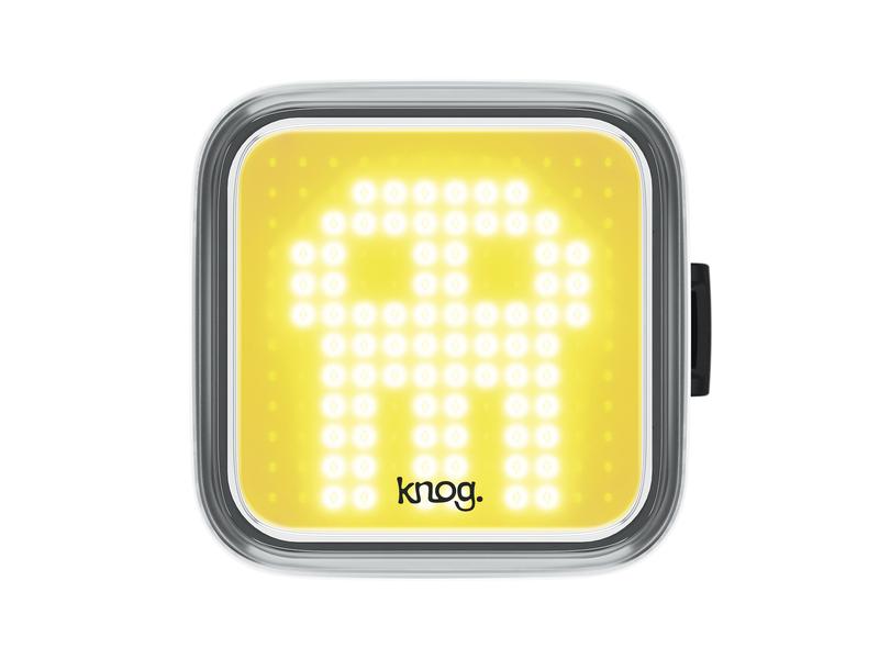 knog. Velolampe Blinder Skull Vorne, Schwarz