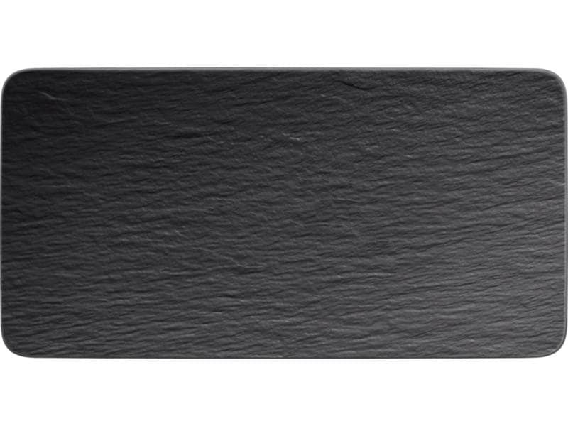 Villeroy &amp; Boch Servierplatte Manufacture Rock Rechteckig, Schwarz