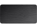 Villeroy &amp; Boch Servierplatte Manufacture Rock Rechteckig, Schwarz