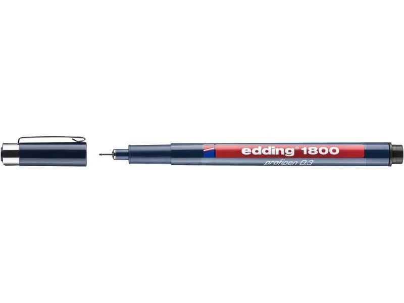 edding Profipen 1800 0.35 mm, Schwarz