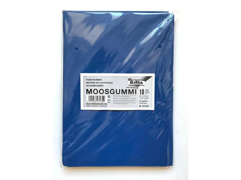 Folia Moosgummi-Set 10 Stück, Königsblau