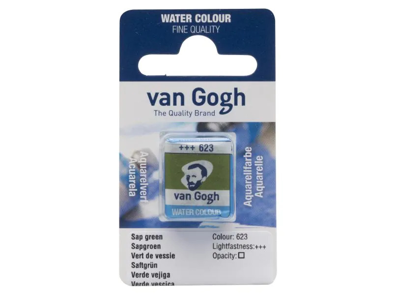 Van Gogh Aquarellfarbe 623 Saftgrün, 1 Stück