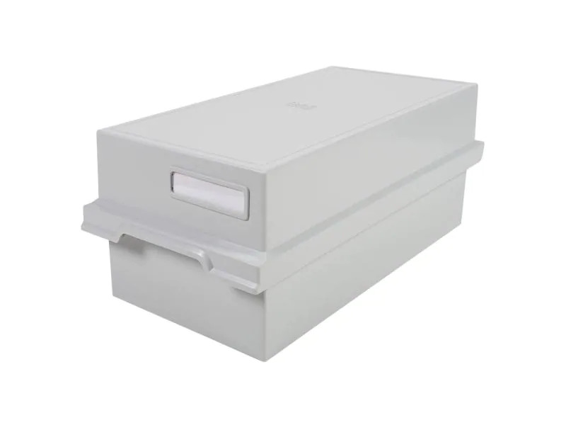 Biella Karteibox A6 1200 Karten, Grau