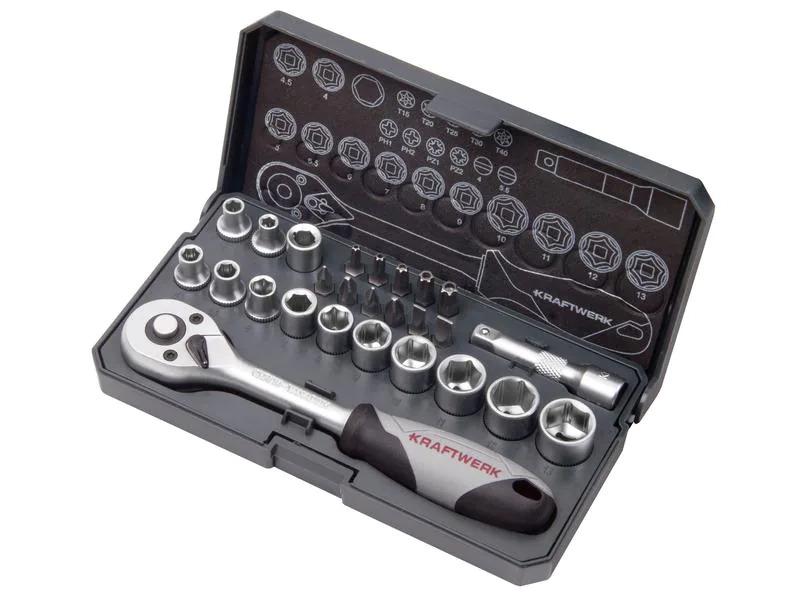 Kraftwerk Steckschlüssel-Set Basic 1/4 26-teilig
