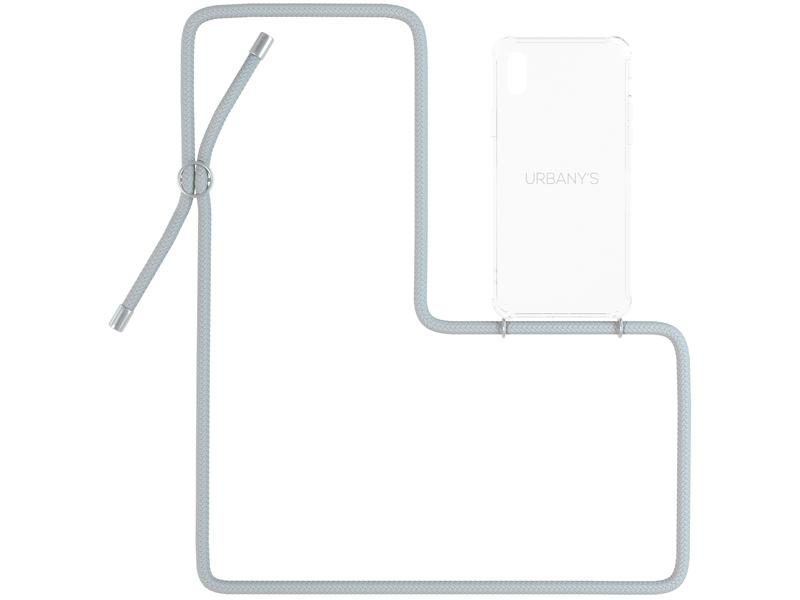 Urbany's Necklace Case iPhone XR Cloudy Sky Transparent