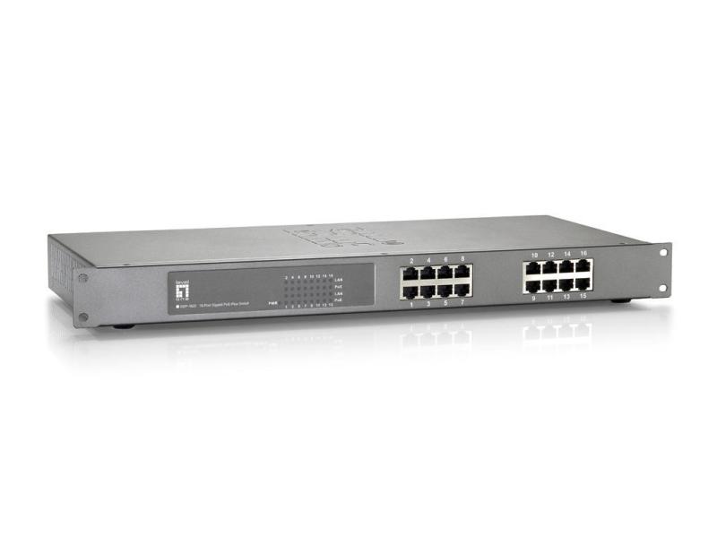 LevelOne PoE+ Switch GEP-1622 16 Port