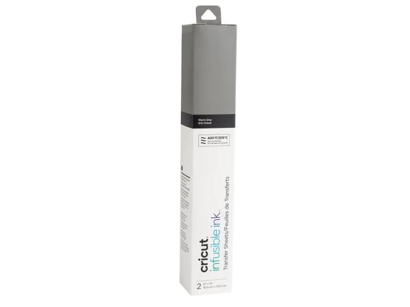 Cricut Aufbügelfolie Infusible Ink, 30.5 x 30.5 cm, 2 Stück, Grau