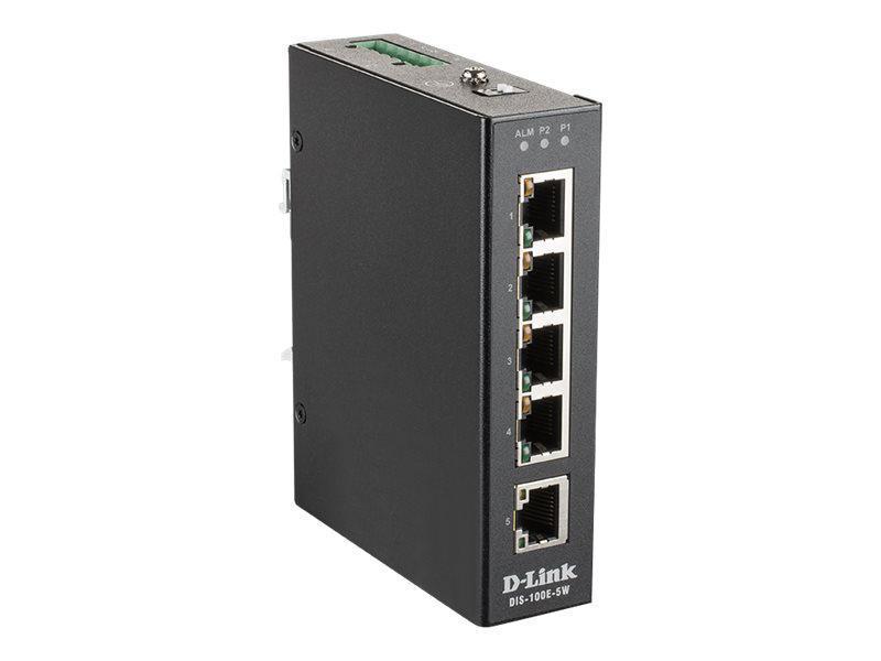 D-Link Rail Switch DIS-100E-5W 5 Port