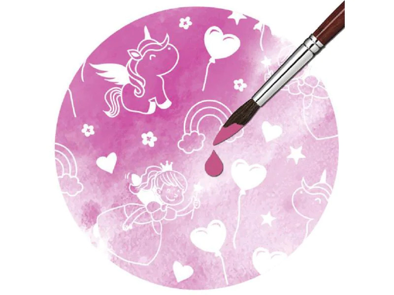 URSUS Zauberpapier 250 g/m2 10 Blatt, Weiss, Einhorn