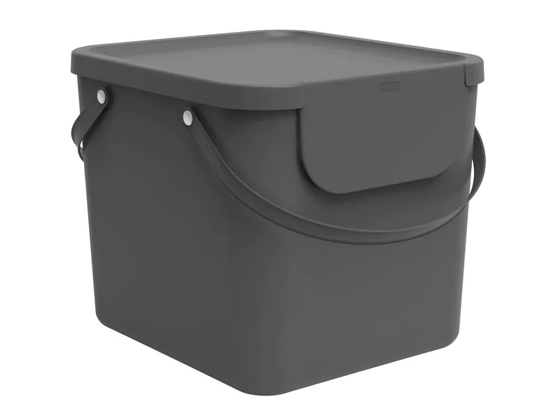 Rotho Recyclingbehälter Albula 40 l, Anthrazit