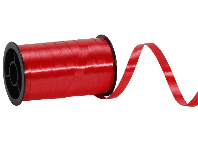 Spyk Geschenkband Poly Glatt 7 mm x 20 m, Rot