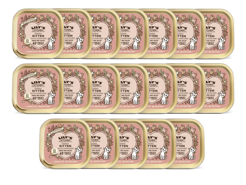 Lily's Kitchen Nassfutter Kitten Huhn, 19 x 85 g