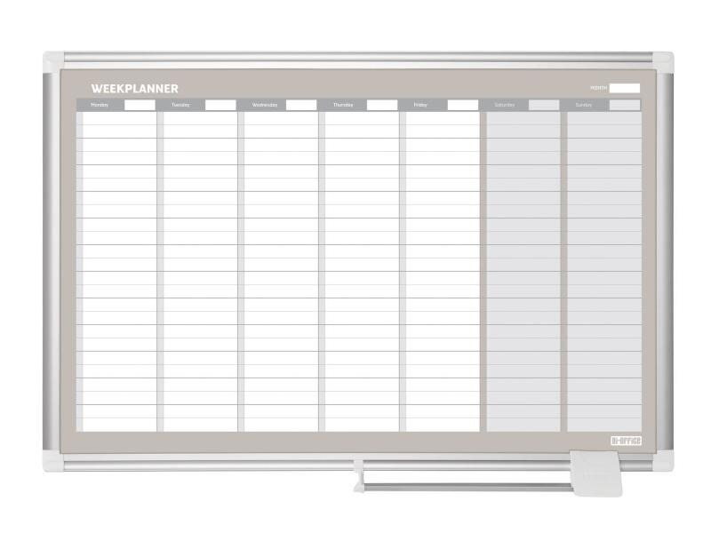 Bi-Office Magnethaftendes Whiteboard 60 cm x 90 cm, Weiss