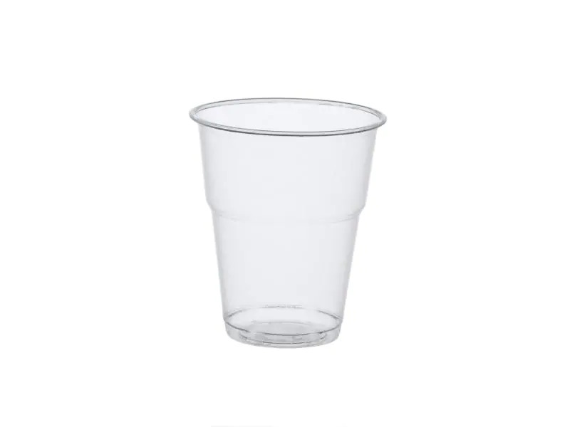 Papstar Einwegbecher Pure 300 ml 70 Stück, Transparent