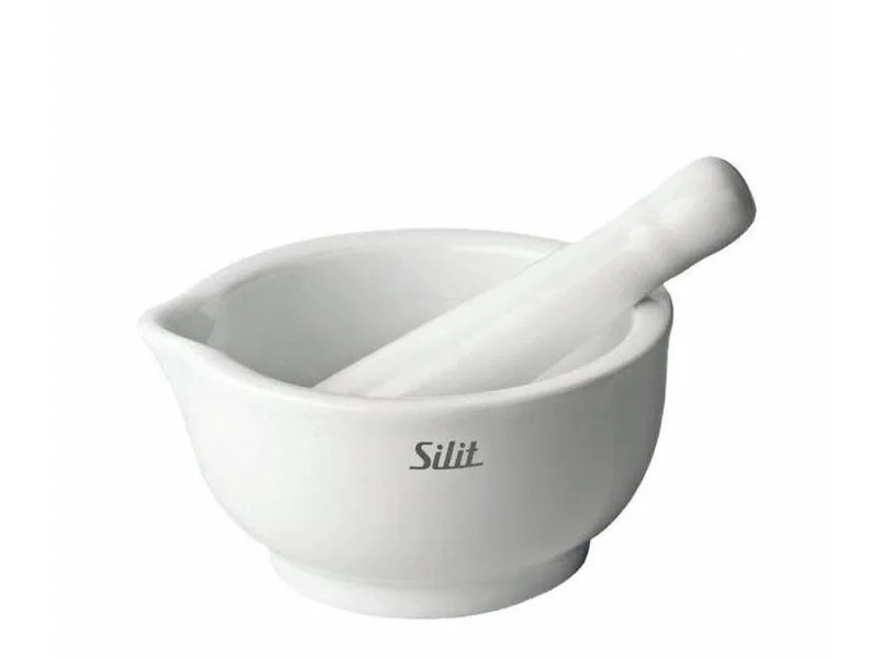 Silit Mörser mit Stössel 10 cm, Porzellan