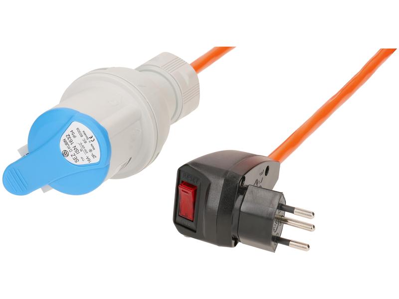 maxCAMP Adapterkabel T12/CEE16, 15m mit Überstromschutz