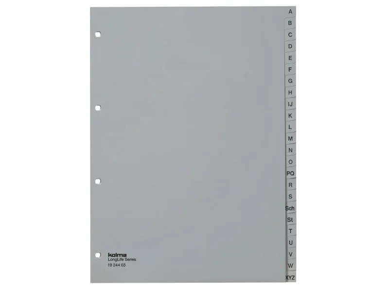 Kolma Register A4 LongLife  A-Z
