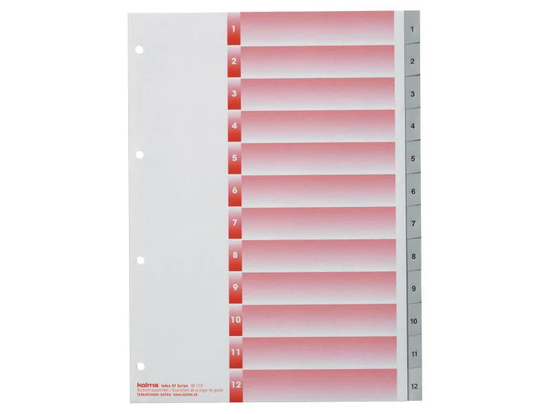 Kolma Register A4 KolmaFlex 1-12