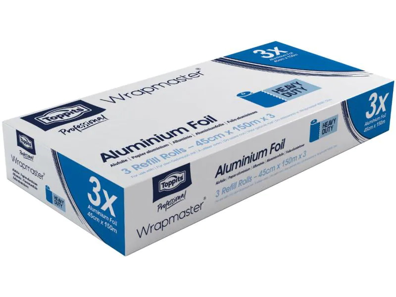 Toppits Alufolie Wrapmaster extra stark 45 cm x 150 m