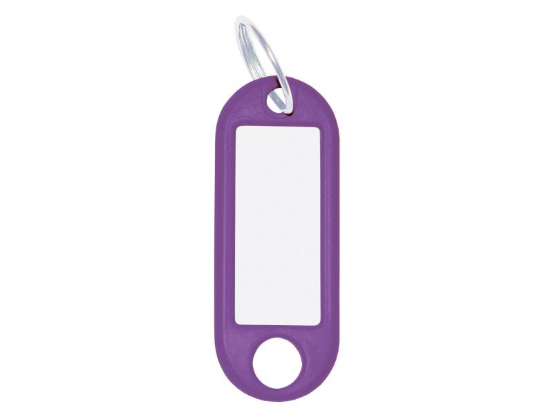 WEDO Schlüsselanhänger 18 mm mit Ring, Violett, 100 Stück