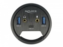 Delock Tisch-Hub USB 3.0 Typ A/C + HD Audio