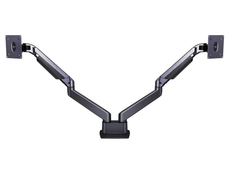 Multibrackets Tischhalterung Gas Lift Arm Dual SbS HD bis 21 kg – Schwarz