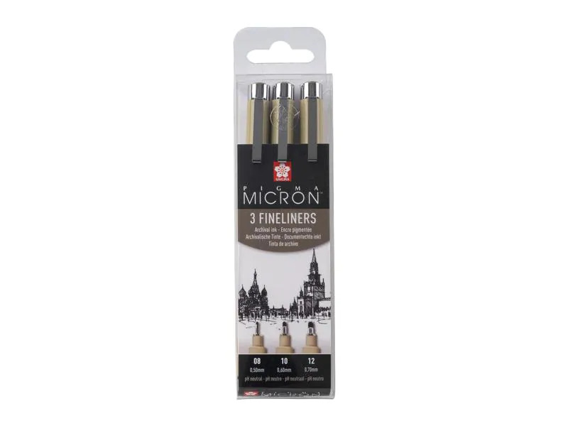 Sakura Fineliner Pigma Micron 3-teilig