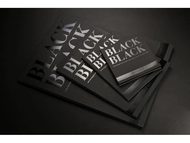 Fabriano Zeichenblock Black Black 20 x 20 cm, 20 Blatt