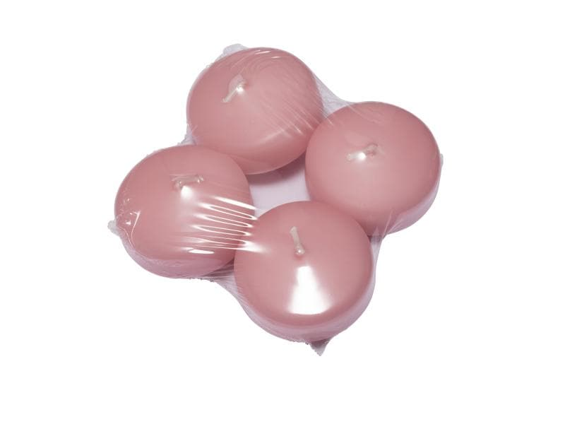 Herzog Kerzen AG Schwimmkerze Linsen Ø 5 cm, Rosa