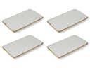 Bitz Servierplatte 4 Stück, Crème