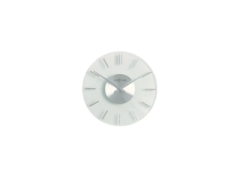 NeXtime Wanduhr Stripe 2631 Ø 26 cm Transparent