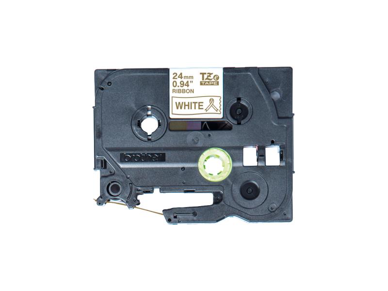 Brother Beschriftungsband TZe-R254 Gold auf Weiss