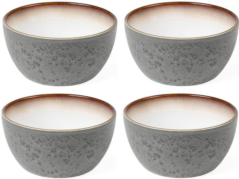 Bitz Snackschale 14 cm, 4 Stück, Grau/Crème