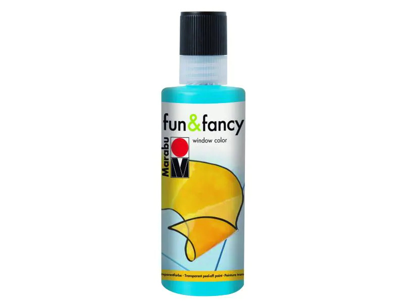 Marabu Fensterfarbe Fun &amp; Fancy 80 ml, Blau